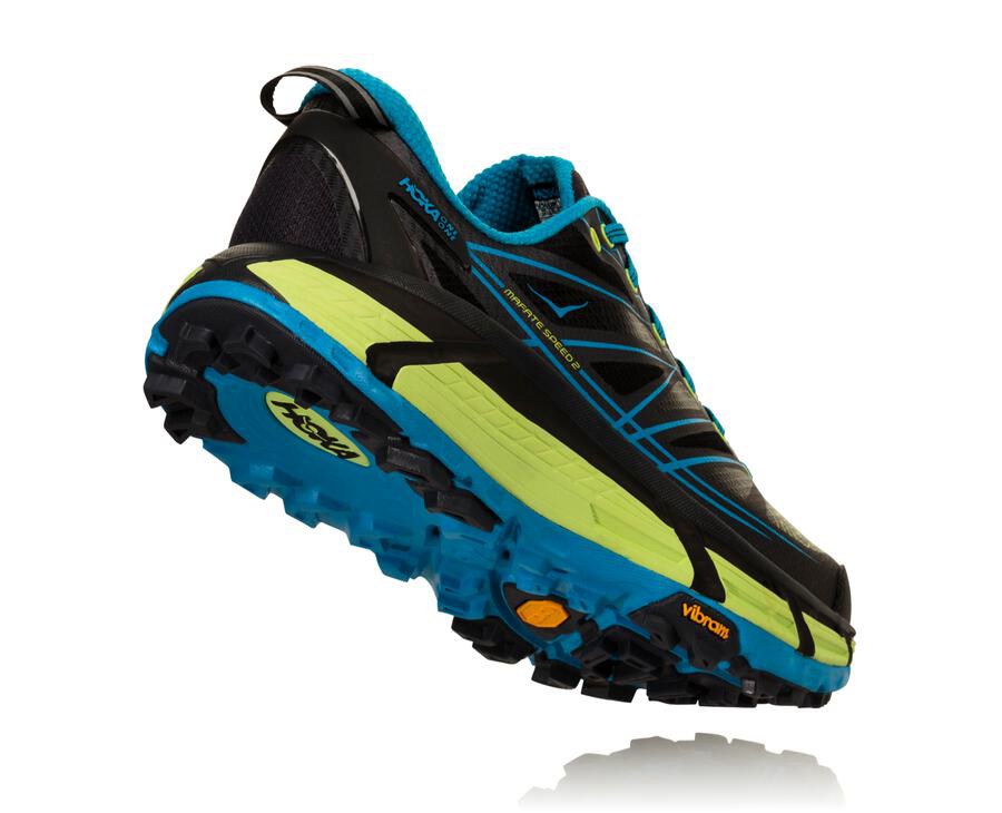 Hoka One One Spor Ayakkabı Erkek Siyah/Mavi - Mafate Speed 2 - XJ8726450